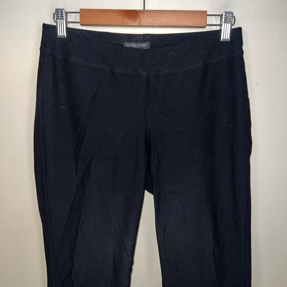 Eileen Fisher System Washable Crepe Pants Petite Small Black - Picture 2 of 4